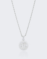 Gemini Zodiac Pendant - White Gold - Cernucci
