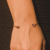 Gemstone Bangle - Light Amethyst - Cernucci