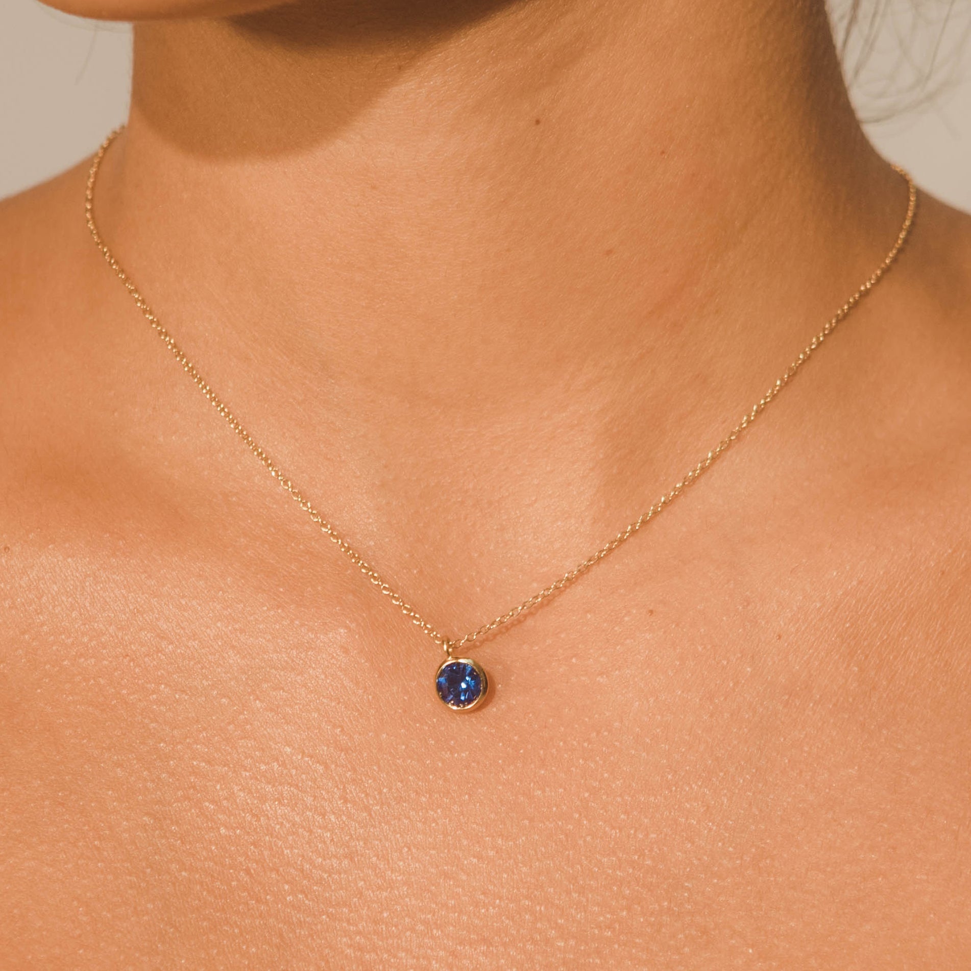 Gemstone Necklace - Sapphire - Cernucci