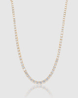 Graduated Tennis Chain - Gold - Cernucci