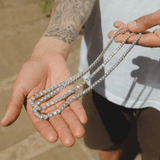Graduated Tennis Chain - White Gold - Cernucci