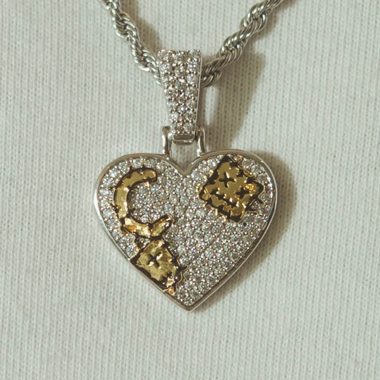 Heart Patches Pendant - Cernucci