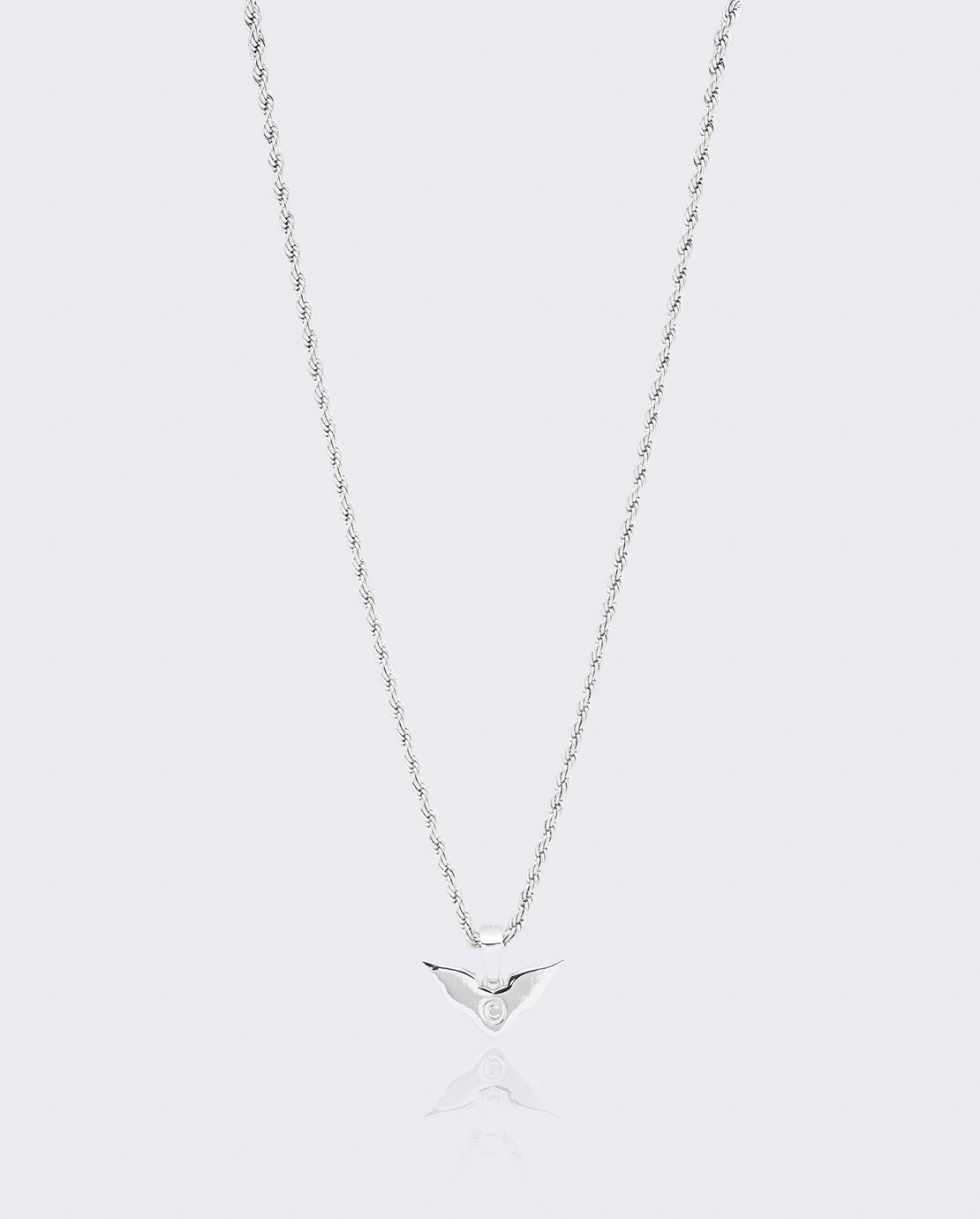 Heart Wings Pendant - White Gold - Cernucci