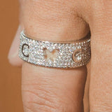 Hollow Butterfly Ring - White Gold - Cernucci