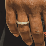 Iced Cobra Ring - Gold - Cernucci