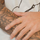 Iced Coffee Bean Ring - Gold - Cernucci