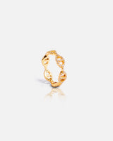 Iced Coffee Bean Ring - Gold - Cernucci