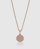 Iced Compass Pendant - Rose Gold - Cernucci