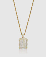 Iced Cube Pendant - Gold - Cernucci