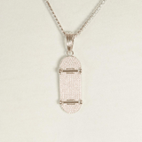 Iced Deck Pendant - White Gold - Cernucci