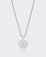 Iced Eye Pendant - White Gold - Cernucci