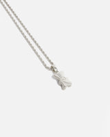 Iced Gummy Bear Pendant - White Gold - Cernucci