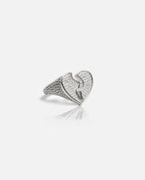 Iced Heartbreak Ring - White Gold - Cernucci