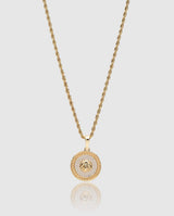 Iced Medusa Pendant - Gold - Cernucci