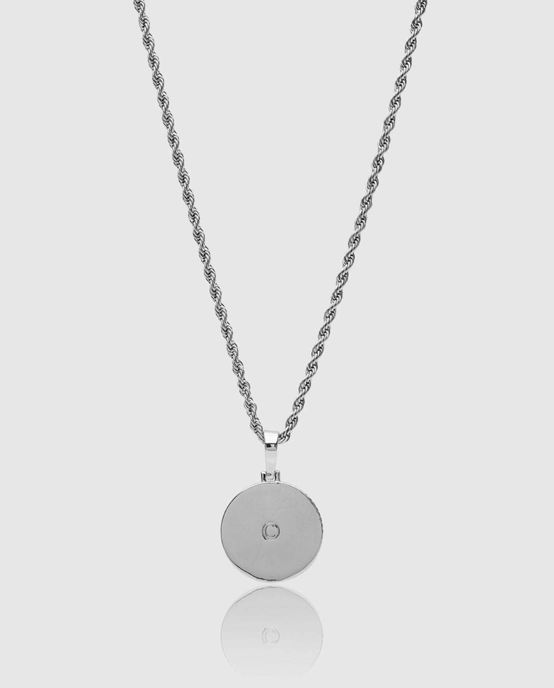 Iced Medusa Pendant - White Gold - Cernucci