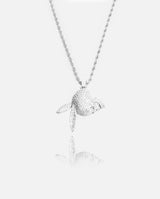 Iced Skull Pendant - White Gold - Cernucci