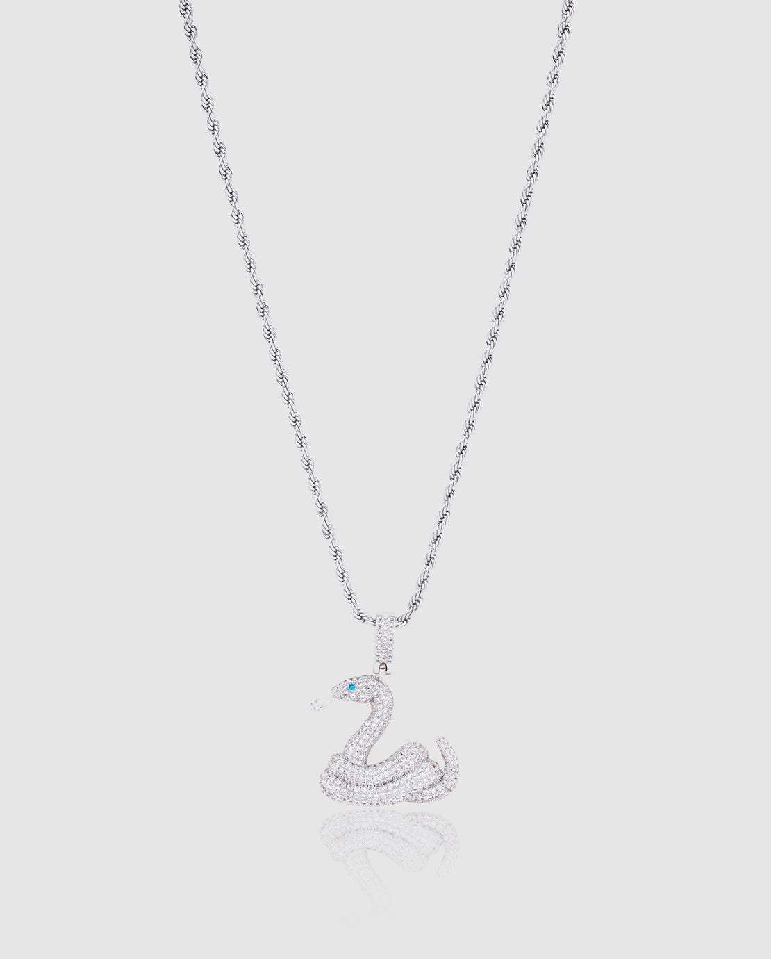 Iced Snake Pendant - Cernucci