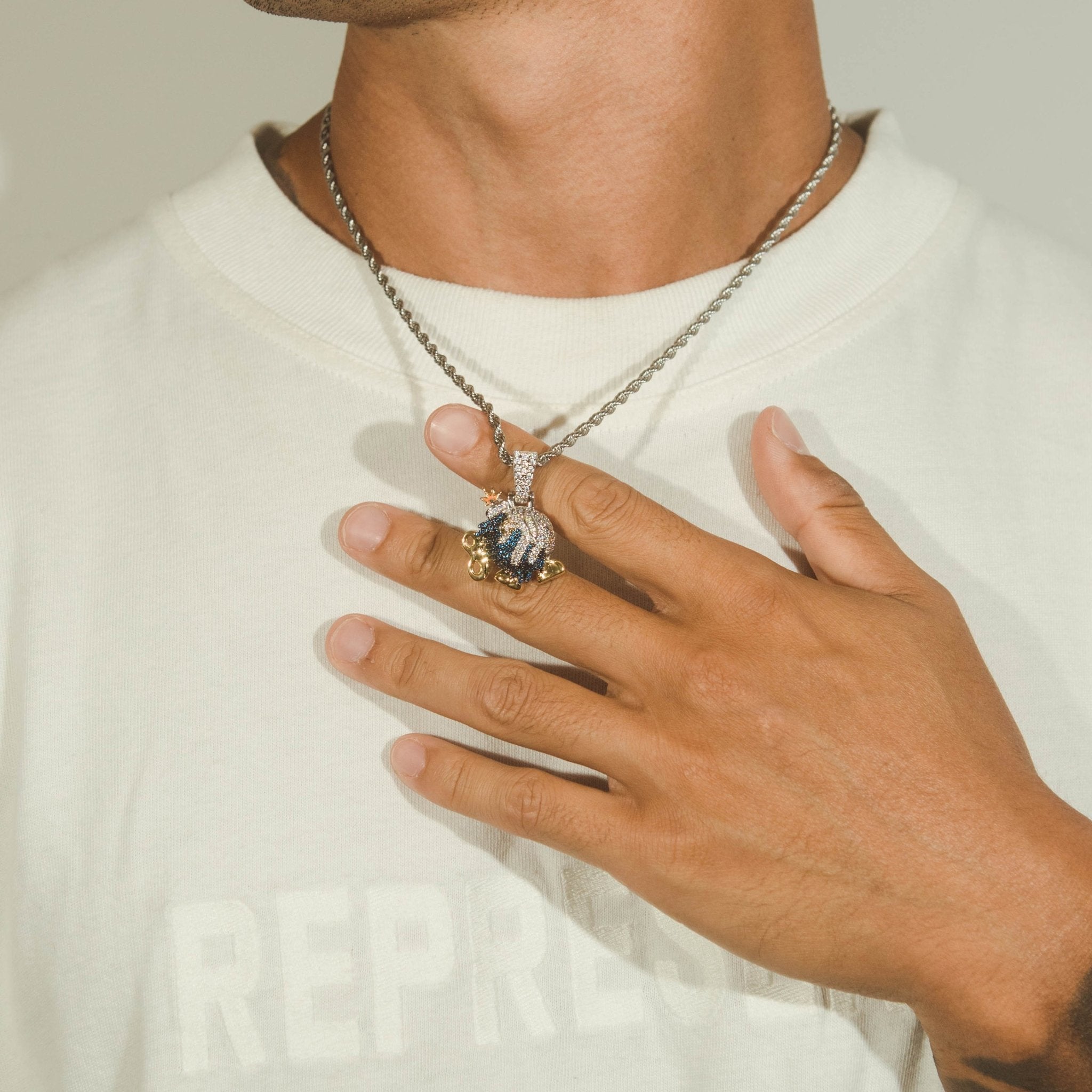 Iced Walking Bomb Pendant - Cernucci