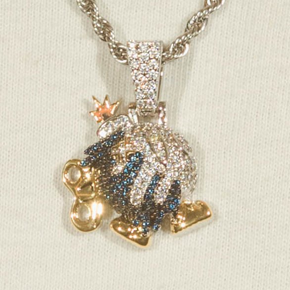 Iced Walking Bomb Pendant - Cernucci