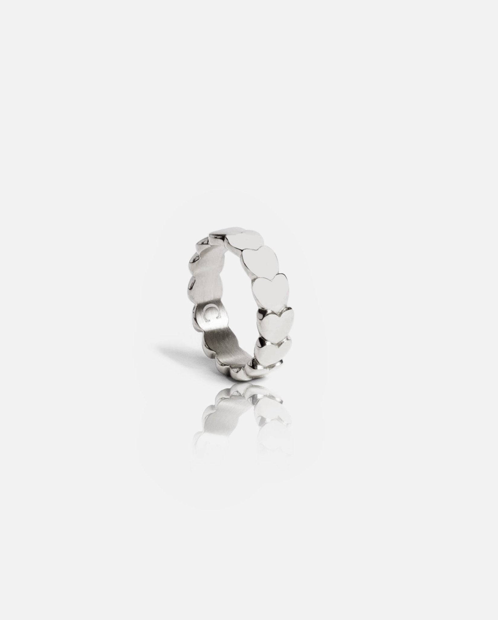 Infinity Heart Ring - White Gold - Cernucci