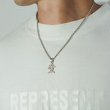 Japanese Love Pendant - White Gold - Cernucci