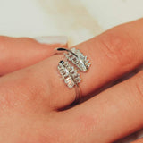 Leaf Ring - White Gold - Cernucci