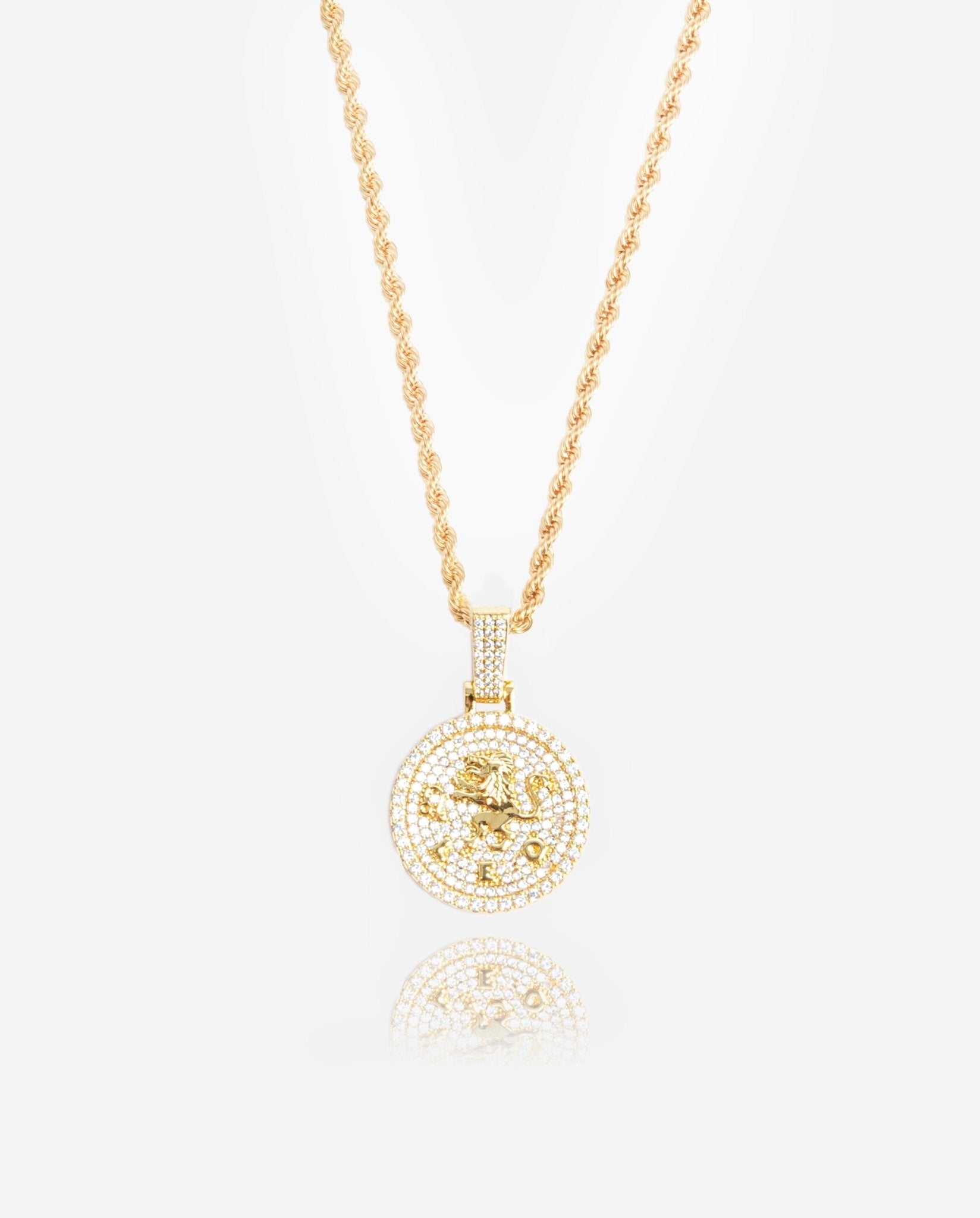 Leo Zodiac Pendant - Gold - Cernucci