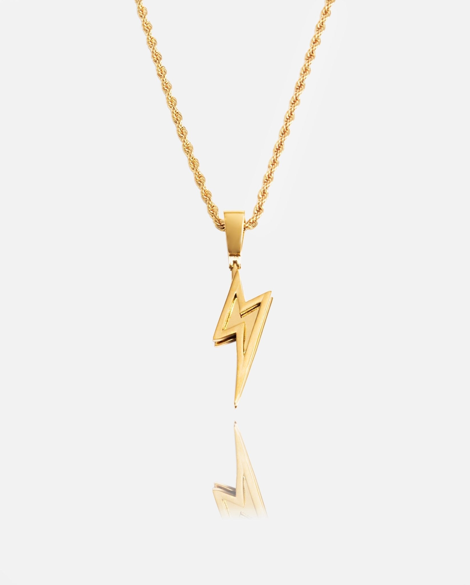 Lightning Bolt Pendant - Gold - Cernucci