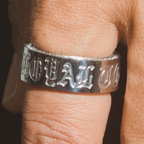 Loyal to the Vision Ring - White Gold - Cernucci