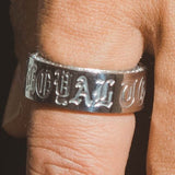 Loyal to the Vision Ring - White Gold - Cernucci