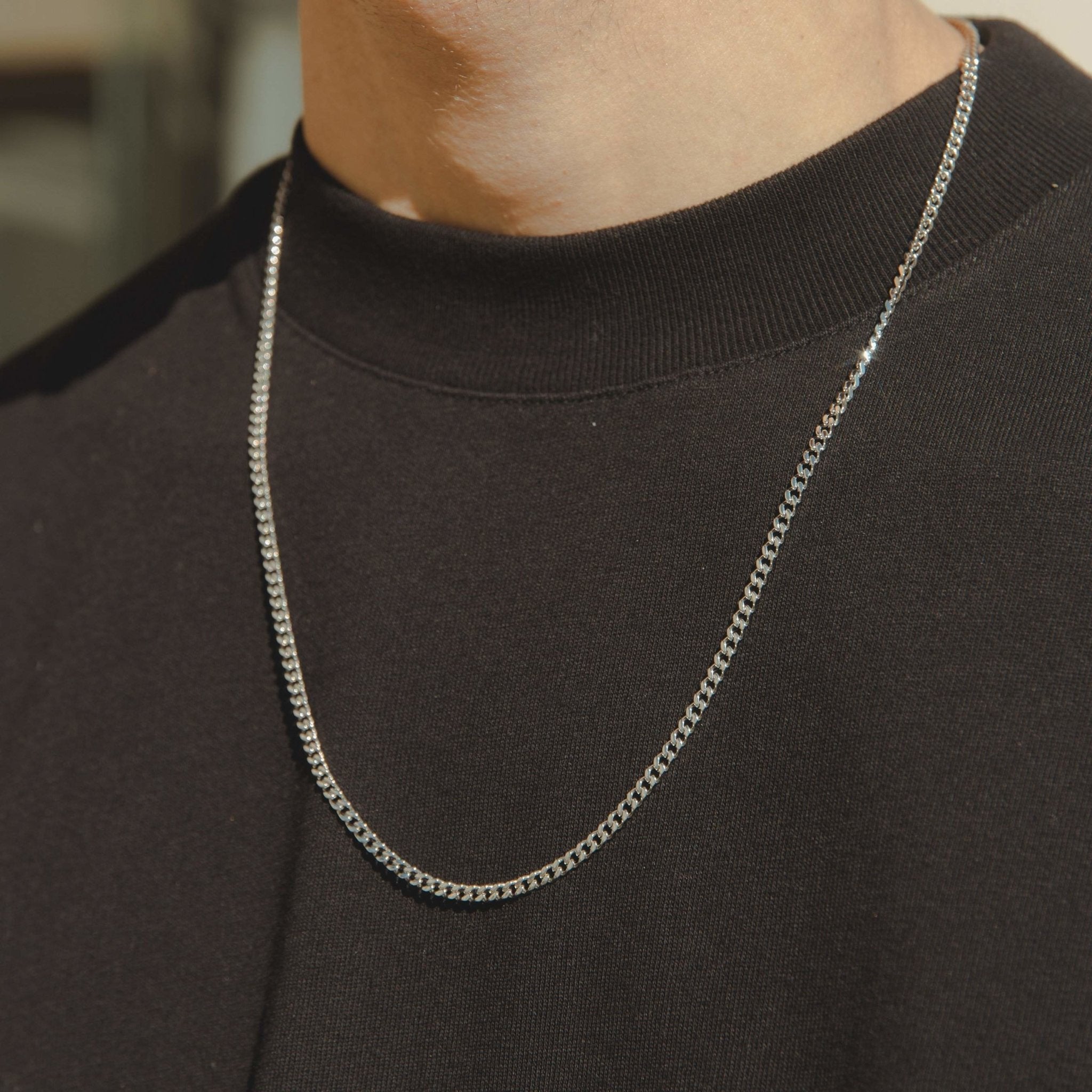 Micro Cuban Chain - White Gold - Cernucci