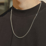 Micro Cuban Chain - White Gold - Cernucci