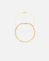 Micro Tennis + 5mm Tennis Bracelet Bundle - Gold - Cernucci