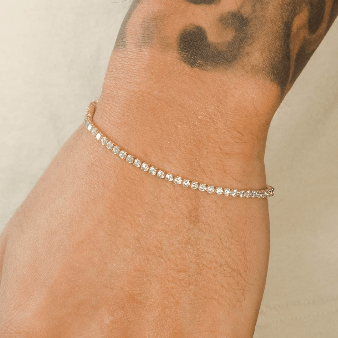 Micro Tennis Bracelet - Gold - Cernucci