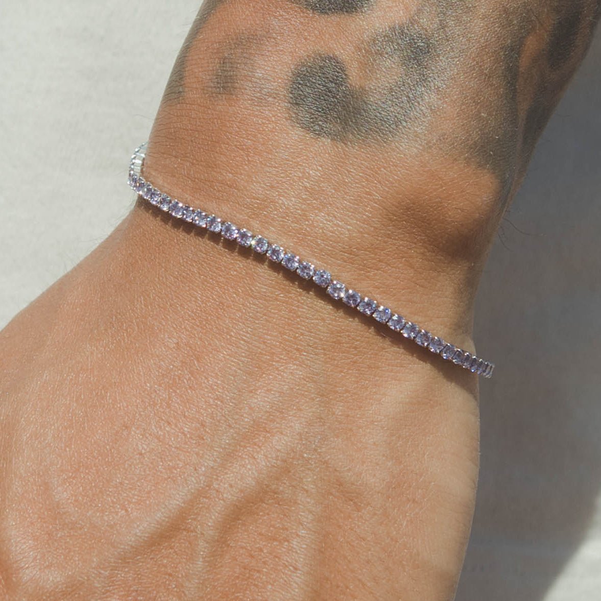 Micro Tennis Bracelet - Purple - Cernucci