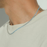 Micro Tennis Chain - Blue - Cernucci