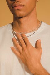 Micro Tennis Chain Bundle - White Gold - Cernucci