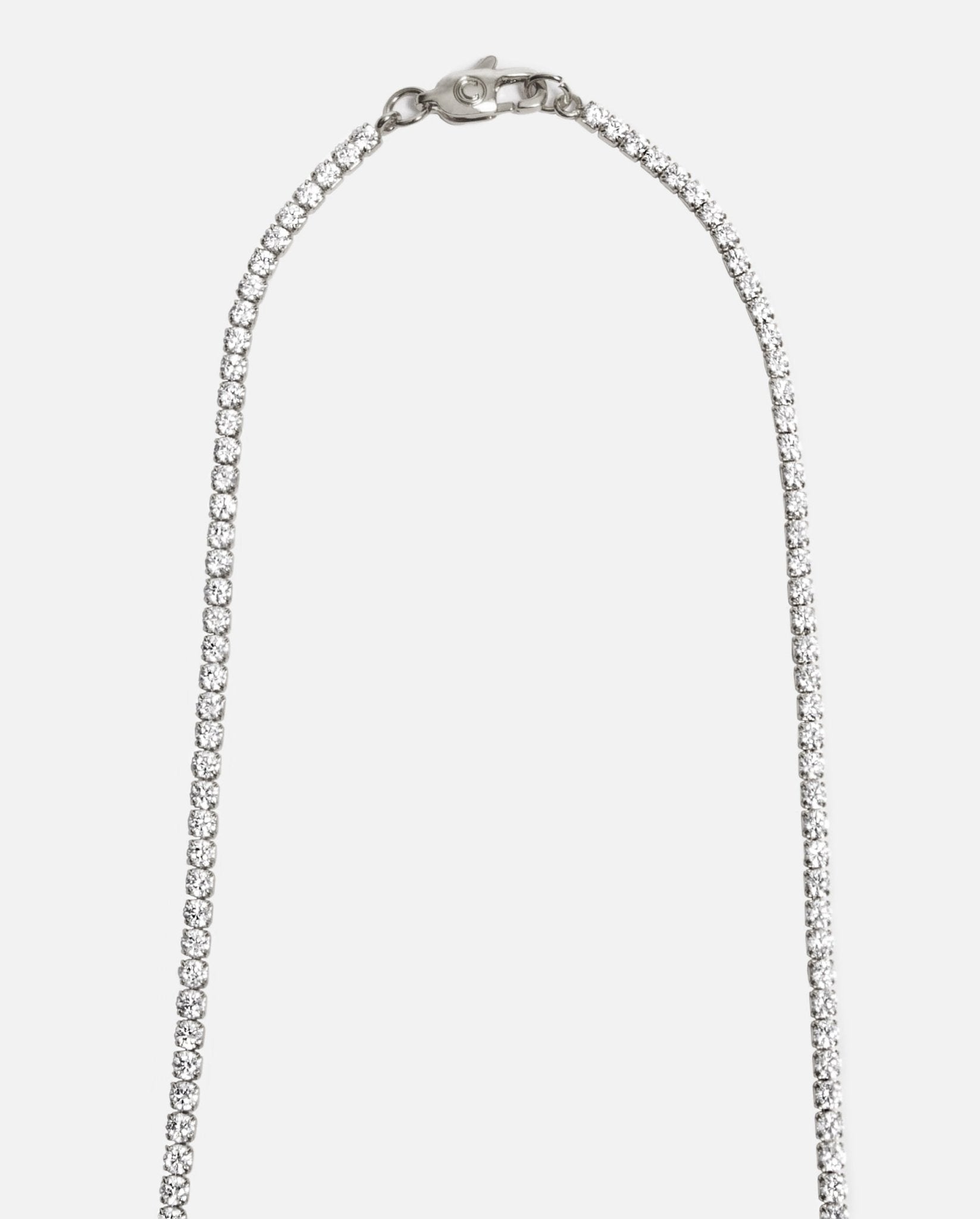 Micro Tennis Chain - White Gold - Cernucci