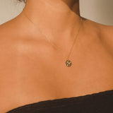 Molten Disc Necklace - Gold - Cernucci