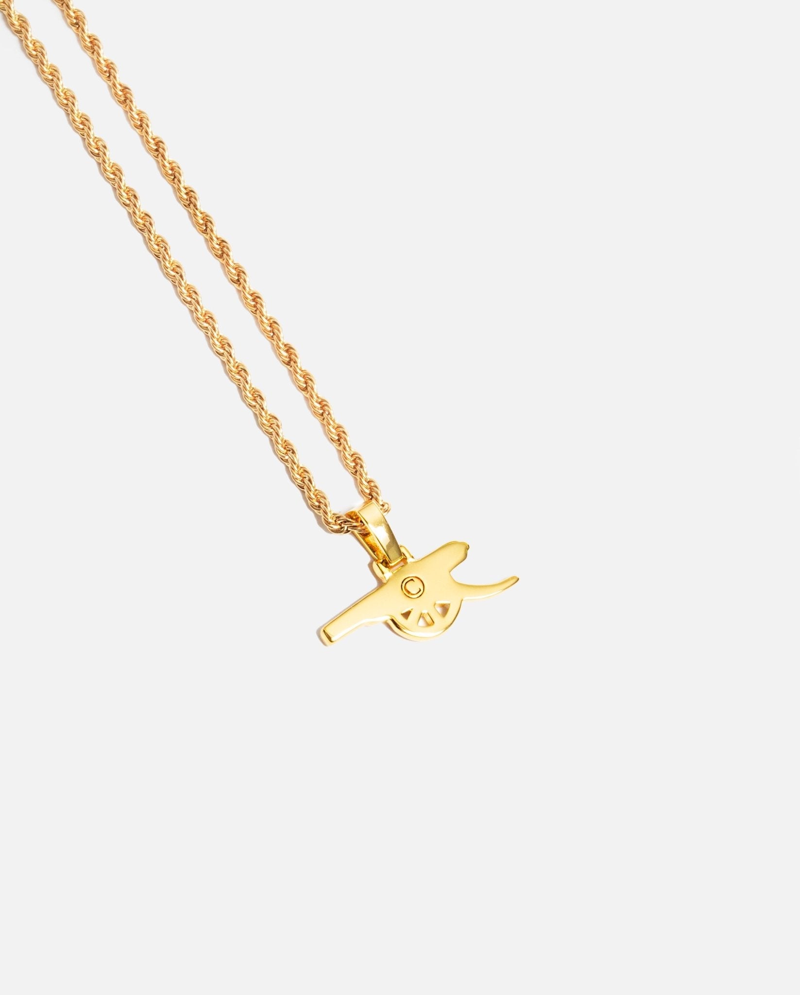 Official Arsenal Cannon Pendant - Gold - Cernucci