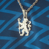 Official Chelsea Lion Pendant - White Gold - Cernucci