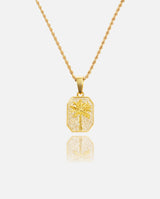 Palm Tree Pendant - Gold - Cernucci