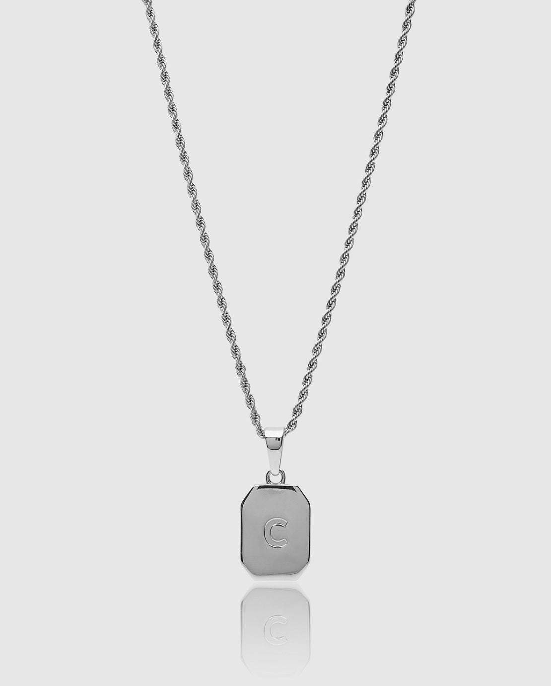 Palm Tree Pendant - White Gold - Cernucci