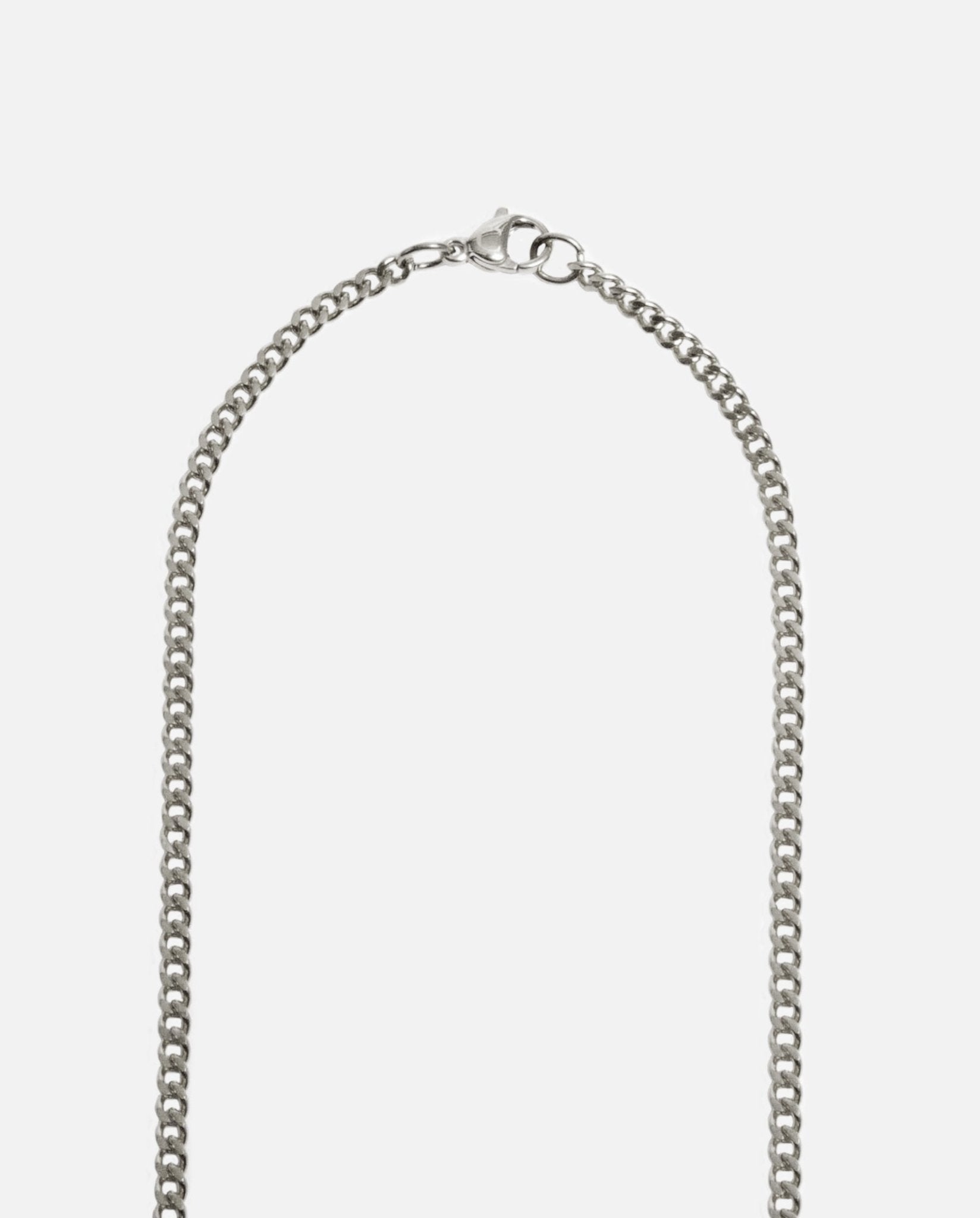 Paper Clip Necklace - White Gold - Cernucci