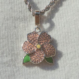 Pink Flower Pendant - Cernucci