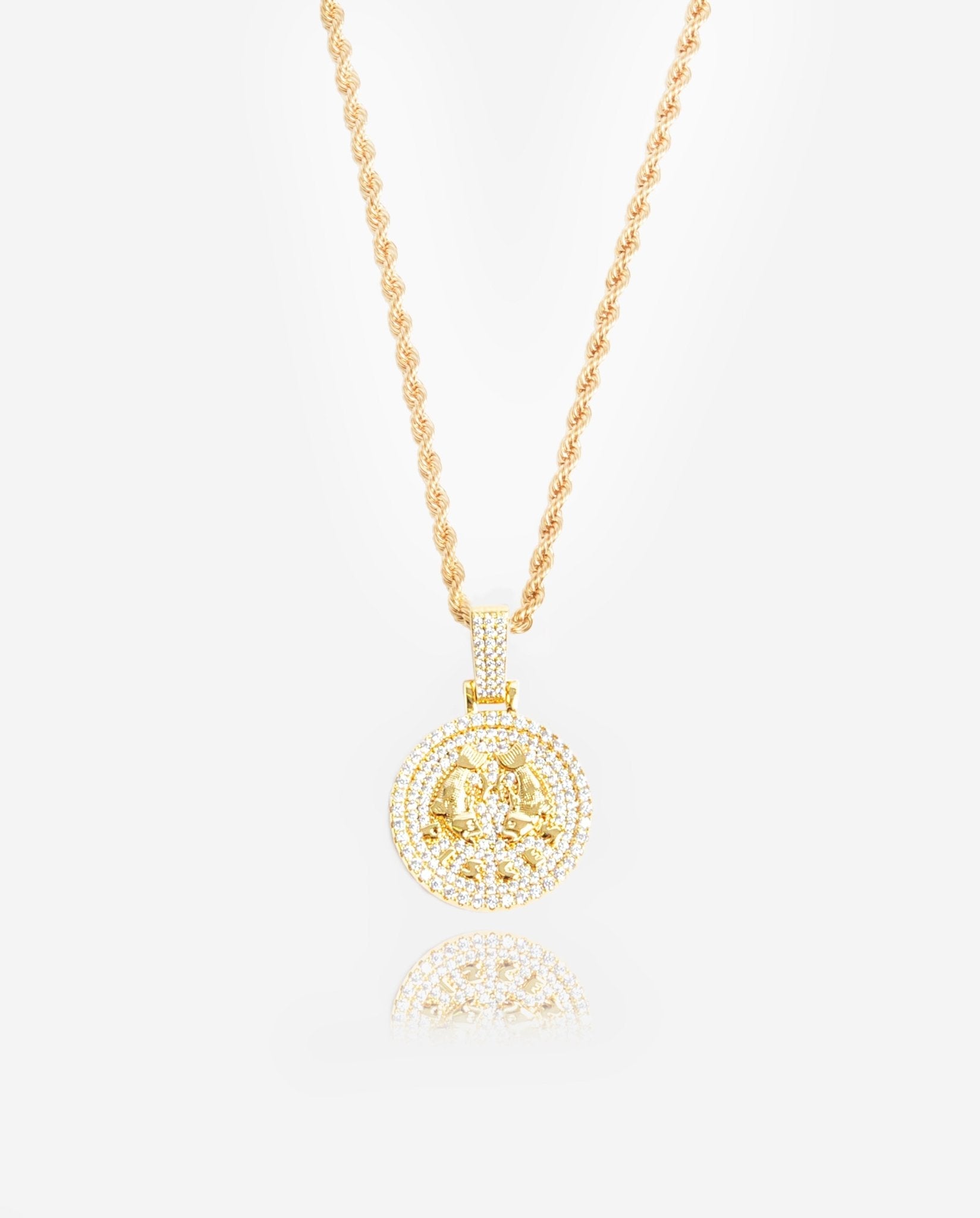 Pisces Zodiac Pendant - Gold - Cernucci