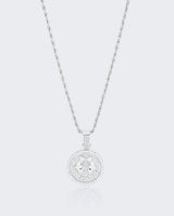 Pisces Zodiac Pendant - White Gold - Cernucci