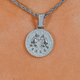 Pisces Zodiac Pendant - White Gold - Cernucci