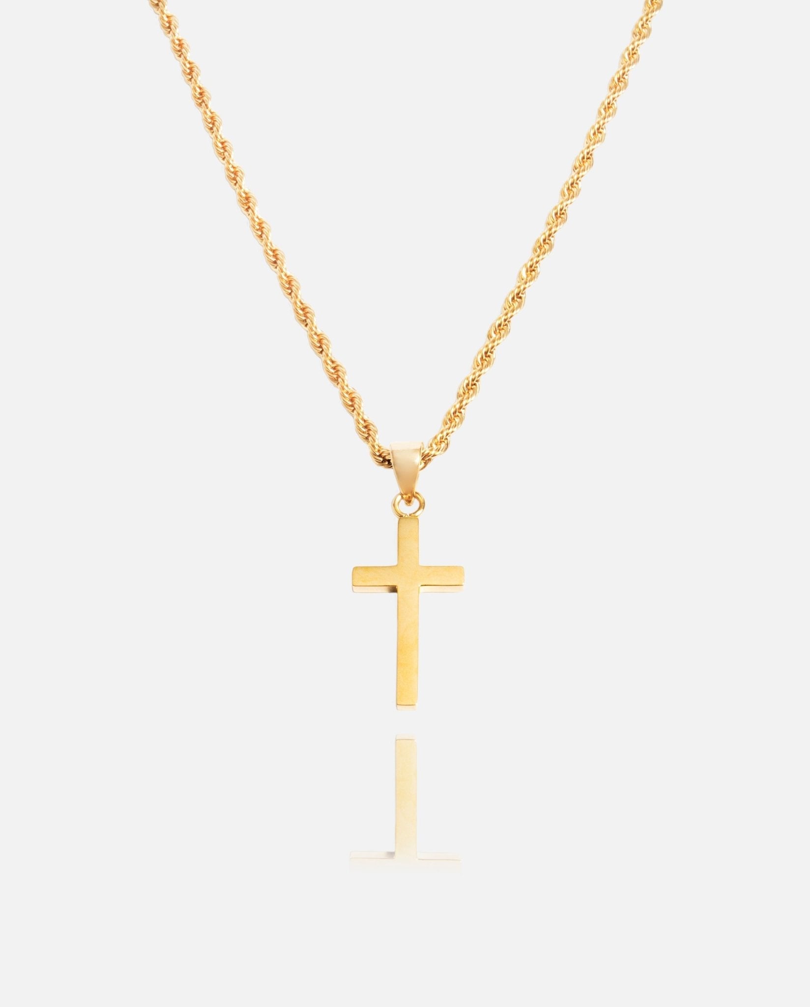 Plain Cross Pendant - Gold - Cernucci