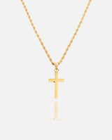 Plain Cross Pendant - Gold - Cernucci